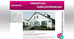 Desktop Screenshot of druckhaus-breyer.de